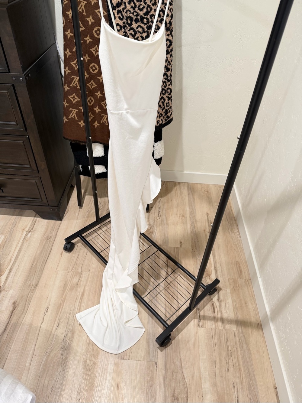 Windsor Cream Spaghetti Strap Slip Dress